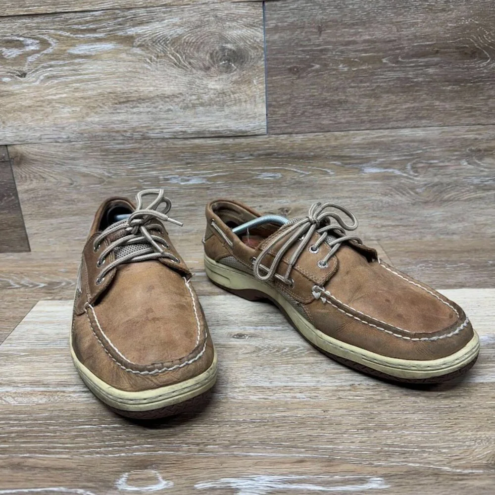 Sperry Billfish Brown Leather 3 Eye Boat Shoe Men's Size 13